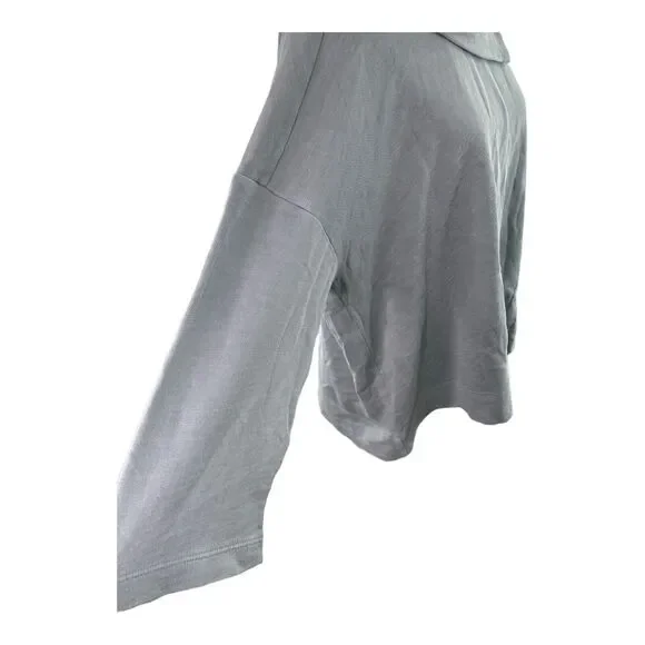 NWT J. Jill Petite Sz XL Split Neck Button Turtleneck Light Blue Cotton Sweater - Picture 8 of 14